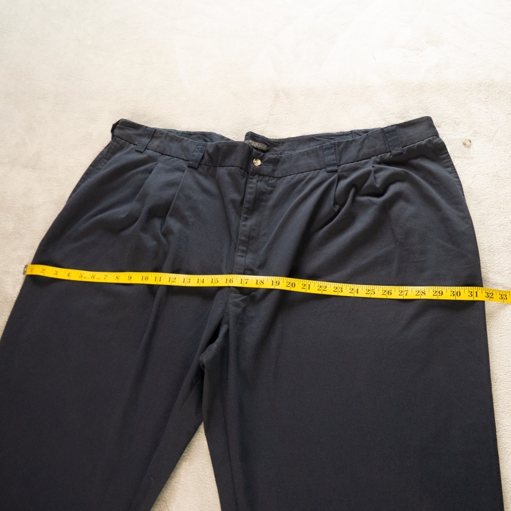 George Foreman Men's Big & Tall Blue Chino Pants Size 52x28 Relaxed Fit Plus - Picture 9 of 12